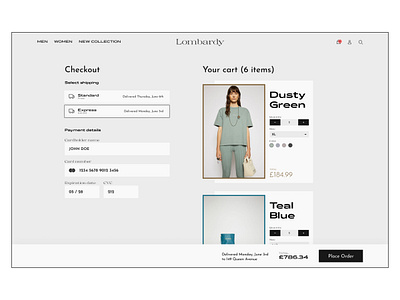 Daily UI 02 — Credit Card Checkout 002 checkout checkout form credit card checkout dailyui dailyui002 dailyuichallenge fashion figma minimal minimalist order ui uiux ux webdesign