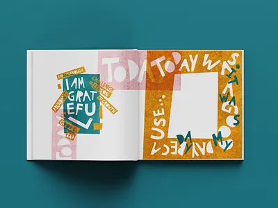Gratitude journal design - Self care kit book illustration book layout design composition design design art designer designs editorial illustration emotional design illustration illustration design illustrations illustrator layout design layoutdesign mental health self care self love typography wellbeing