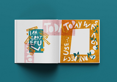 Gratitude journal design - Self care kit book illustration book layout design composition design design art designer designs editorial illustration emotional design illustration illustration design illustrations illustrator layout design layoutdesign mental health self care self love typography wellbeing