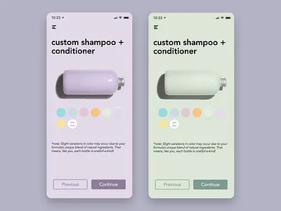 Daily UI 060—Color Picker app app design color picker conditioner daily daily 060 daily ui daily ui 060 dailyui dailyuichallenge design function of beauty interface shampoo ui ui design