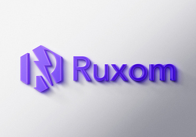 Logo Design Ruxom logo branding branding design concept design creative design illustration logo logo design ruxom logo ruxom logo vector