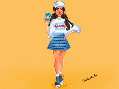 Skippy 💛💙 procreate