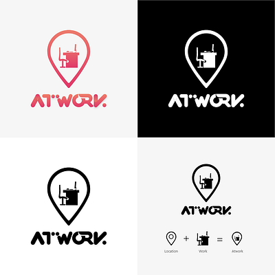 Atwork Logo branding design logo typography vector