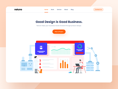 Homepage - Illustration Exploration clean create dashboard dashboard illustration design illustration laboratory landingpage machine product ui ux vector vibrant