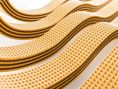 Wafer waves 3d illustration 3d visualization blender3d