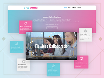 Artacama Web development clean design design icon typography ui ux web webdesign website design wordpress