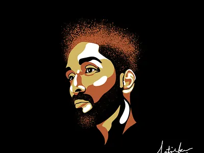 Self portrait Eddie style art creative design graphic design illustration rebound vector visual art