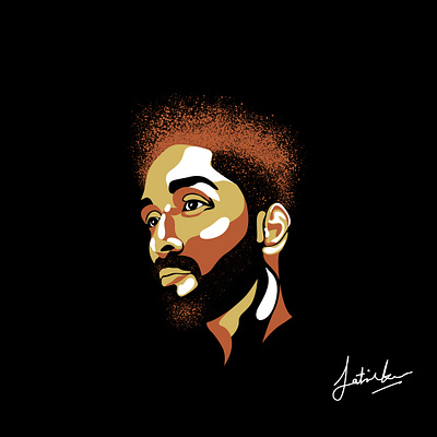 Self portrait Eddie style art creative design graphic design illustration rebound vector visual art