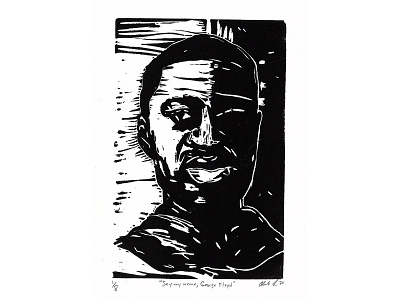 Say my name, George Floyd blacklivesmatter george floyd print design printmaking