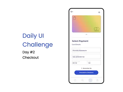 Daily UI / Checkout checkout design interface design mobile ui ux