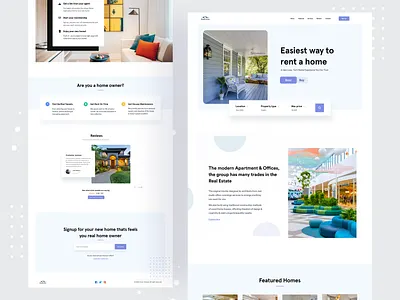 Real Estate - Landing Page architecture building buy creative landing page property real estate realestateagent sell ui ui ux user interface design userinterface ux web design webapp website