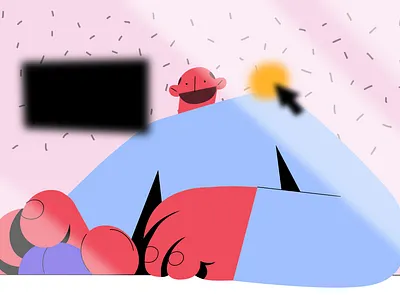 Pattoon character characterdesign cursor design illustration pink screen