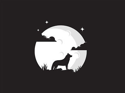 Dog 2d anima animals character dribbble dribbble best shot flat illustration illustrator l animal ar mongolia night t animal illustration