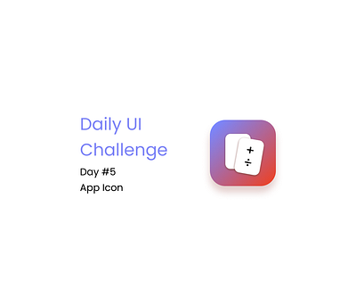 Daily UI / App Icon app design app icon daily ui design interface design mobile ui ux