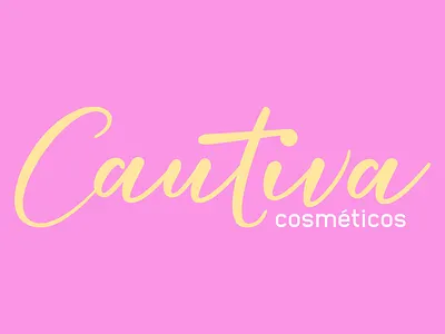 Cautiva Cosméticos Women branding clean design graphic design icon illustrator lettering logo minimal type typography vector