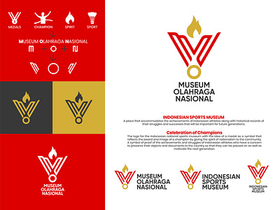 Logo for Indonesian National Sports Museum brand design brand identity branding branding design design logo logo design logodesign logotype vector