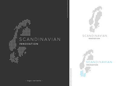 Logo design - Scandinavian innovation black and white branding dotted gray logo logo design minimal minimalistic scandinavia startup logo