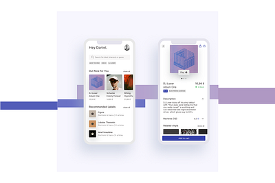 Vinyl app app design interaction design mobile app design ui uidesign ux design uxui