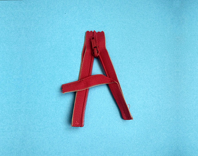 A | Homemade Letters Project a cyrilic design homemade lettering letters paper quarantine life typogaphy zipper
