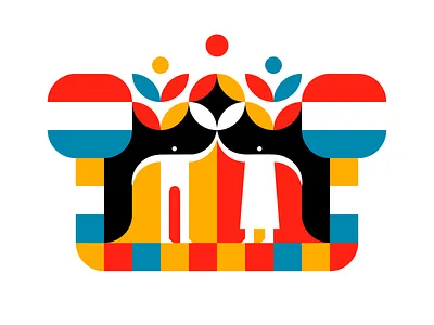 High Five 2d bright character color design flat flat design flat illustration floral flower geometic icon illustration minimalist negative space ornament outdoors vector vibrant vibrant color