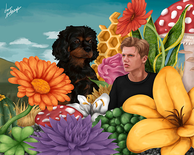 BLOOM design drawing illustration portrait