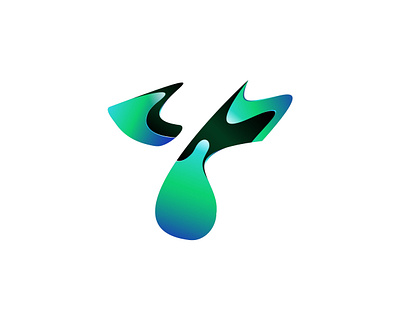 Y abstract app arsyadee brand branding business design exploration futuristic gradient graphic design green letter liquid logo modern trend y
