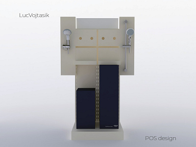 POS Prototype and final product No1 design point of sale poland pos sketchup