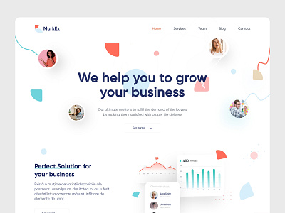 Digital Agency Website agency agency landing page agency website colorful creative digital agency digital marketing homepage marketing marketing landing page marketing website minimal product design seo ui. ux web design