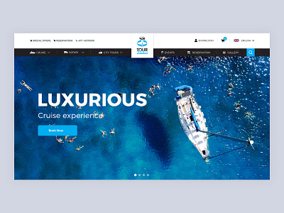 Tour Dubai Hero Section branding design. typography ui ux