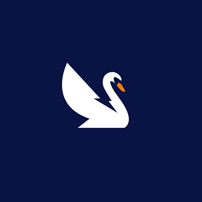 electric swan animal bird clever creative design electric logo minimal negativespace simple swan