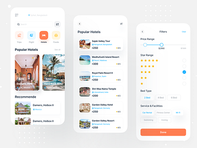 Travel App UI app concept booking dashboard design designer ecommerce flight flight search hotel hotel booking interface travel app ui uidesign user experience user interface ux uxdesign web