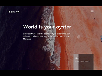 Travel brand website concept design interaction design motion design principle product design travel travel agency travelling ui design ux ux design visual design website design