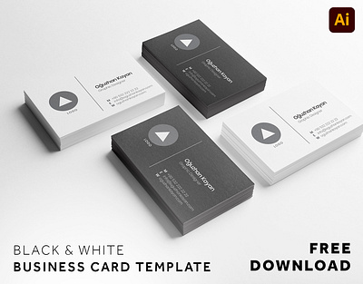 Freebie Minimal Business Card Template | Adobe Illustrator branding branding design business card business card design business card mockup business card template free adobe illustrator free ai free business card free design freebies minimal design