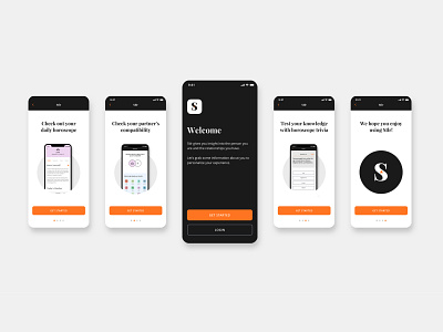 Stlr - Horoscope App app design application charlotte nc design horoscope horoscopes onboarding screen prototype prototyping ui ui design uxdesign