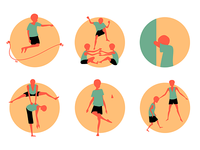 Filipino Street Games Icon Set icon icon design icon set illustration