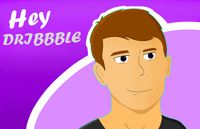 Dribble Intro illustation introduction portrait self portrait