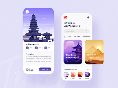 Travel Service - App Design ✈ 2020 trend app app design booking dribbble best shot lifestyle mobile app mobile design tourism travel travel agency travel app travel services travell trip trip planner vacation