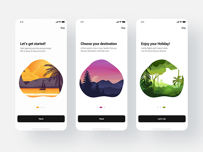 Travel app onboarding UI Design app app design design illustration mobile app design onboarding tourism travel travel app ui ui ux ui design uiux walkthrough