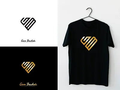 GB Letter Logo diamond logo diamond shape logo gem logo gift baskets logo gift shop logo icon logo letter logo typography logo