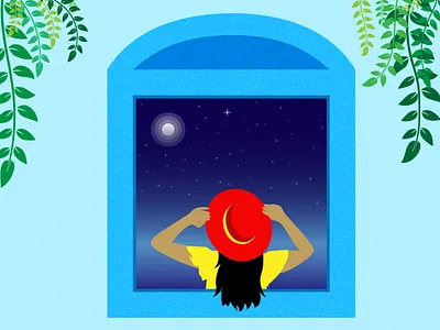 Stand Alone_1st Illustration Project blend day design girl gradient illustration art illustrator night