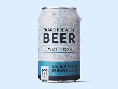 Beer Can Design Ekaro beer beer can beer label brewery can can design creative creativity design designer label label design modern typography