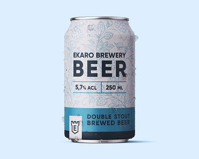 Beer Can Design Ekaro beer beer can beer label brewery can can design creative creativity design designer label label design modern typography