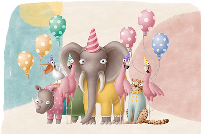 Safari birthday clipart collection africa animals birthday birthday party cartoon character clipart creative market design doodle illustration illustrations nursery safari