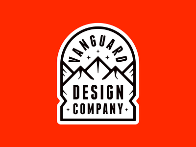 VDC Red Badge (1 of 3) badge badgedesign brandlogo brandmerch logo logodesign logodesigner merch merchdesign merchdesigner mountain mountainbadge nature naturebadge outdoors patch vanguarddesignco