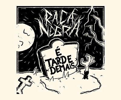 raça negra black metal inktober pagode raça negra zombie