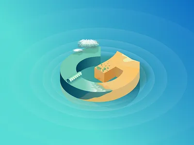 #G 26daysoftype 3d adobe cartoon design geometic illustration illustrator inspiration isometric