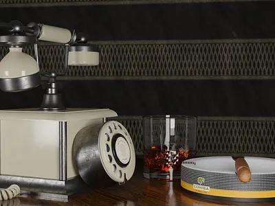 Vintage Mood blender blendercycles bourbon cohiba phone vintage