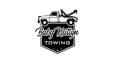 Baby Kaittyn Towing Badge Logo Design badge branding design illustration illustrator lettering logo logo design retro badge vector vintage