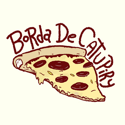 pizza borda de catupiry calabresa catupiry cheese icon ink pizza sausage
