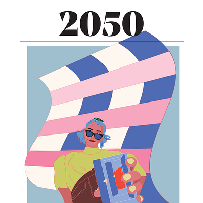 2050 adobe illustrator editorial design futurism illustration speculative design sustainability ux vector wacom intuos